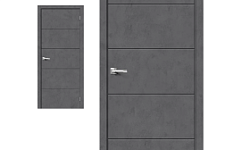 Межкомнатная дверь Браво Эко Шпон Граффити-2 Slate Art