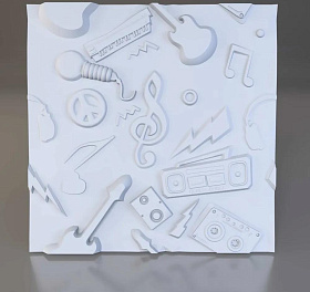 Стеновая панель Relieffo Children 044 Instrumental