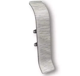 Соединитель для плинтуса Идеал Классик-85, К-П85-С 253 Ясень серый, 85мм