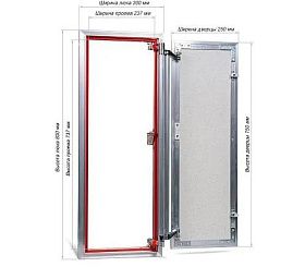 Люк ревизионный под плитку нажимной Практика "ЕвроФОРМАТ-Р" АТР 30х80