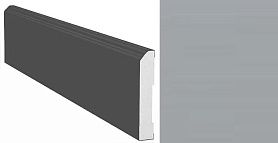 Плинтус прямой 2070х80х16мм для дверей Profil Doors из экологического шпона серия U, Манхэттен