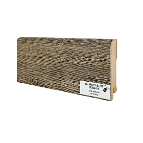 Плинтус МДФ DeArtio Best B302-19 Дуб Жженый 80х16х2050, 1 м.п.