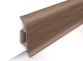 Напольный плинтус Идеал Классик К-П70п (пластиковый с кабель-каналом) 205 Дуб Капучино, 2200мм/70мм/22мм, 1 м.п.