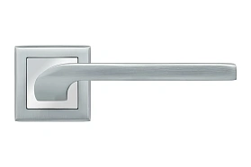 Ручка дверная Rucetti RAP 24-S SC/CP, матовый хром/хром