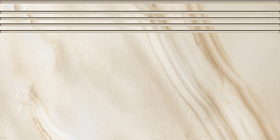 Керамогранит Kerranova Ступень Onice К-96/LR/st01 ванилла лаппатированный 29.4х60, 1 кв.м.