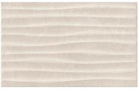 Керамическая плитка настенная Шахты Эфа 02 25х40 бежевый низ (рельеф), 1 кв.м.