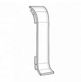 Соединитель для плинтуса Идеал Классик-55, К-П55-С 293 Орех темный, 55мм