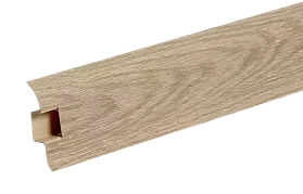 Напольный плинтус Идеал Классик К-П55п (пластиковый с кабель-каналом) 216 Дуб сафари, 2200мм/55мм/22мм, 1 м.п.
