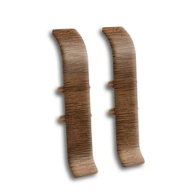 Соединитель для плинтуса Идеал Классик-70, К-П70-С (пластиковый с кабель-каналом) 281 Палисандр 70мм