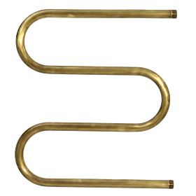 Полотенцесушитель водяной Ника SIMPLE М-обр. 50x60 без полки, бронза