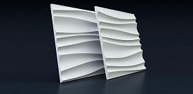 Гипсовая 3D панель DecoStyl Волна двойная 1 (050)