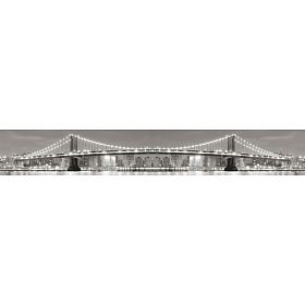 Бордюр Axima Сити G 9х60 чёрно-белый