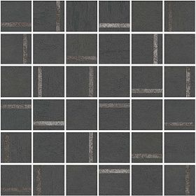 Декор Kerama Marazzi SG640520/MM Гварди 2 мозаичный антрацит матовый обрезной 30x30x0,9