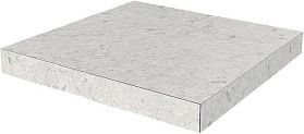 Ступень Kerama Marazzi SG632420R/GCA угловая клееная Терраццо серый светлый 33x33x0,9