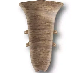 Угол внутренний для плинтуса Идеал Классик-70,К-П70-В (пластиковый с кабель-каналом) 281 Палисандр 70 мм