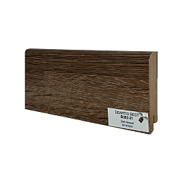 Плинтус МДФ DeArtio Best B302-21 Дуб Темный 80х16х2050, 1 м.п.