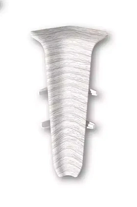 Угол внутренний для плинтуса Deconika Д-П100-В (пластиковый с кабель-каналом) 265 Клен патина, 100мм