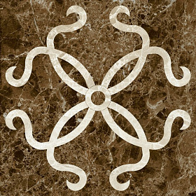 Керамогранит Kerranova Декор Eterna К-42/LR/d03 коричневый 60х60, 1 кв.м.