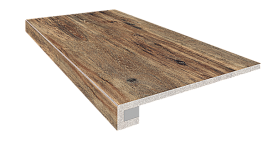 Комплект Estima Brigantina (Ступень BG01 (33x120) непол. (прямоугол. бортик) без насечек+ Подступенок (14,5x120))