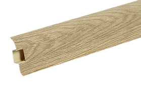 Напольный плинтус Идеал Классик К-П55п (пластиковый с кабель-каналом) 311 Карагач, 2200мм/55мм/22мм, 1 м.п.