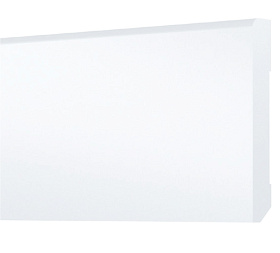 Напольный композитный плинтус Arbiton Stiq S0810 Белый 80x10мм, 1 м.п.