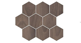 Керамогранит Kerama Marazzi SG1001N Монруж бежевый темный, полотно 37х31 из 9 частей 12х10,4 12х10,4х7, 1 кв.м.