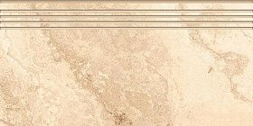 Керамогранит Kerranova Ступень Shakespeare К-4003/SR/st01 светло-бежевый структурированный 29.4х60, 1 кв.м.