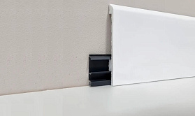 Напольный плинтус  Winart HDPS 100 мм 001 Белый матовый (100x20x2000 мм), 1 п.м.