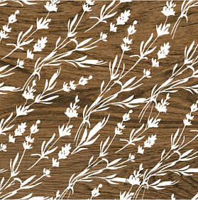 Керамогранит Kerranova Village Декор К-213/MR/t01 коричневый матовый 20х20, 1 кв.м.