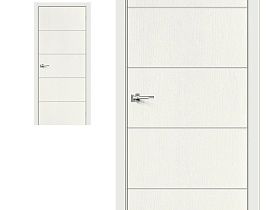 Межкомнатная дверь Браво Эмаль Граффити-1 ST Whitey