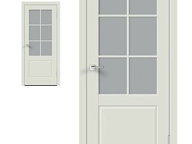 Межкомнатные двери Velldoris Экошпон ALTO 12 2V цвет Светло-серый Эмалит стекло Мателюкс