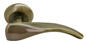 Межкомнатная дверная ручка Rucetti RAP 8 AB, Античная Бронза