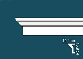 Молдинг Перфект гладкий AD350 101х159х2440 мм, 1 м.п.
