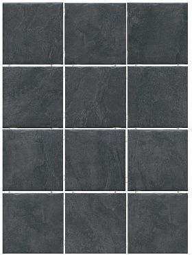 Керамическая плитка Kerama Marazzi 1301H Дегре чёрный, полотно 29,8х39,8 из 12 частей 9,8x9,8x7, 1 кв.м.