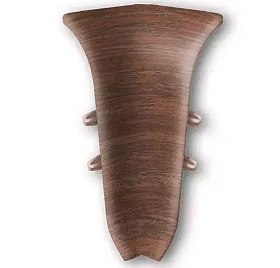 Угол внутренний для плинтуса Идеал Классик-70,К-П70-В 293 Орех Темный, 70 мм