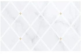 Декор Шахты Милана 02 25х40 светло-серый