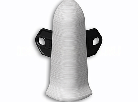 Угол наружный для плинтуса Идеал Классик-70, К-П70-Нк 186 Алюминий, 70 мм