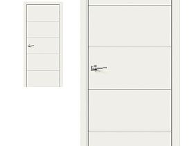 Межкомнатная дверь Браво Эмаль Граффити-2 Whitey