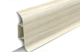 Напольный плинтус Идеал Классик К-П70п (пластиковый с кабель-каналом) 262 Клен вермонт, 2200мм/70мм/22мм, 1 м.п.