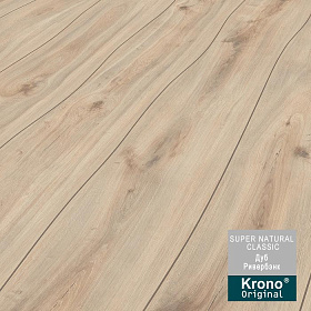 Ламинат Kronospan Super Natural Classic К073 Дуб Ривербэнк  33 класс 8мм, 1 м.кв.