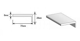 Наличник Т Тип-0 для дверей Браво, Grey Matt