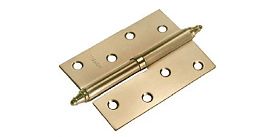 Стальные разъемные дверные петли с короной Morelli правые MS R AB Античная Бронза