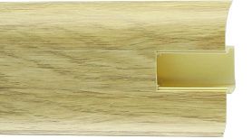 Плинтус ПВХ Winart с кабель-каналом 58 мм 835 Дуб Пармский (58х22х2500 мм), 1 п.м.