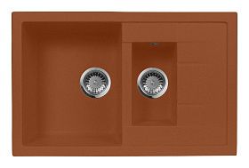 Мойка кухонная AquaGranitEx M-21K (307) терракот
