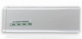 Напольный плинтус Deconika Д-П70 (пластиковый с кабель-каналом) 001-G Белый Глянцевый 2200/70/22мм, 1 м.п.