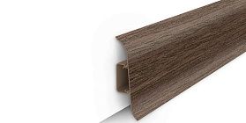 Напольный плинтус Идеал Классик К-П70п (пластиковый с кабель-каналом) 292 Орех миланский, 2200мм/70мм/22мм, 1 м.п.