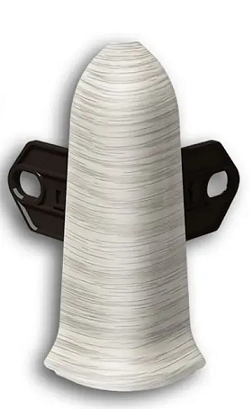 Угол наружный для плинтуса Идеал Классик-70, К-П70-Нк 230 Дуб айсберг, 70 мм