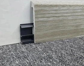 Напольный плинтус Winart HDPS 80 мм 016 Аляска (80х20х2000 мм), 1 п.м.