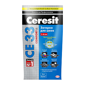 Затирка для швов Ceresit COMFORT CE33 Белая 01, 5кг