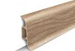 Напольный плинтус Идеал Классик К-П70п (пластиковый с кабель-каналом) 203 Дуб беленый, 2200мм/70мм/22мм, 1 м.п.